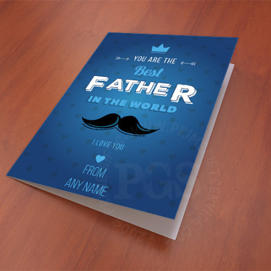 Card for the Best Father in the World Card for the Best Father in the World