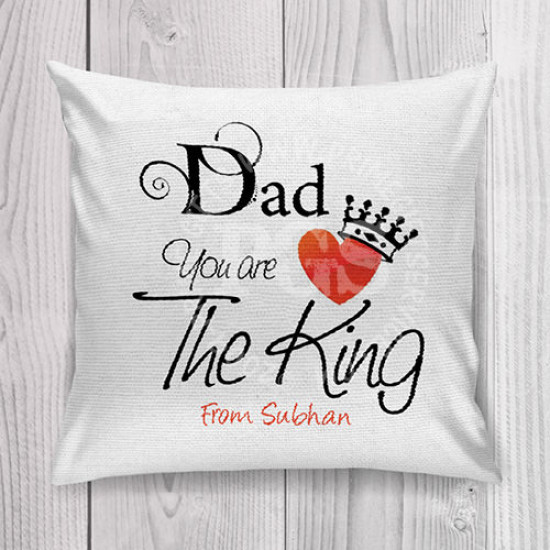 King Dad Personlised Cushion King Dad Personlised Cushion