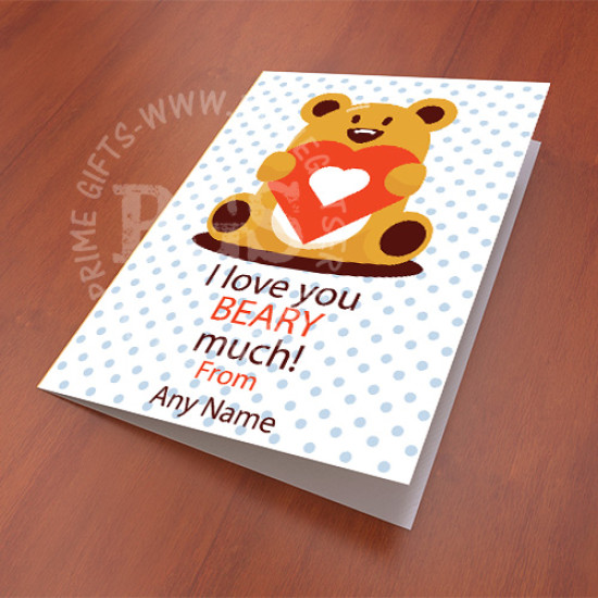 Love You Beary Much Card Love You Beary Much Card